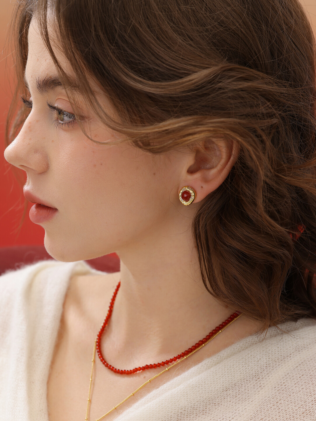 新年系列｜祥瑞·鴻運·納彩耳釘【銀色】