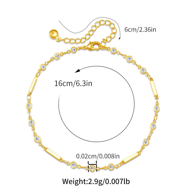 通勤時尚OL手鏈手工製作商務百搭設計感小飾品18k
