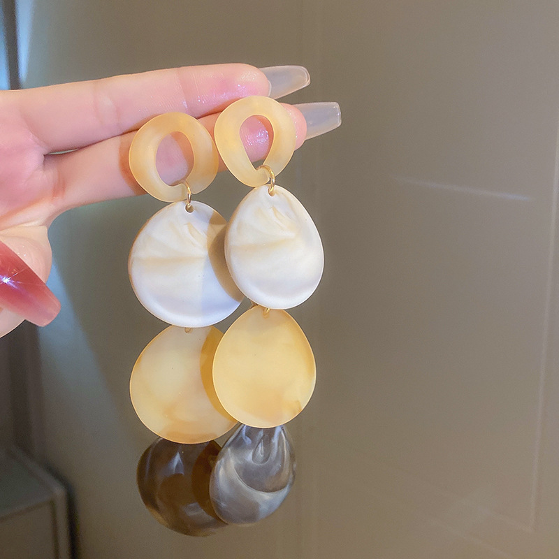 銀針珍珠耳環復古輕奢耳墜/清新甜美高级感耳飾