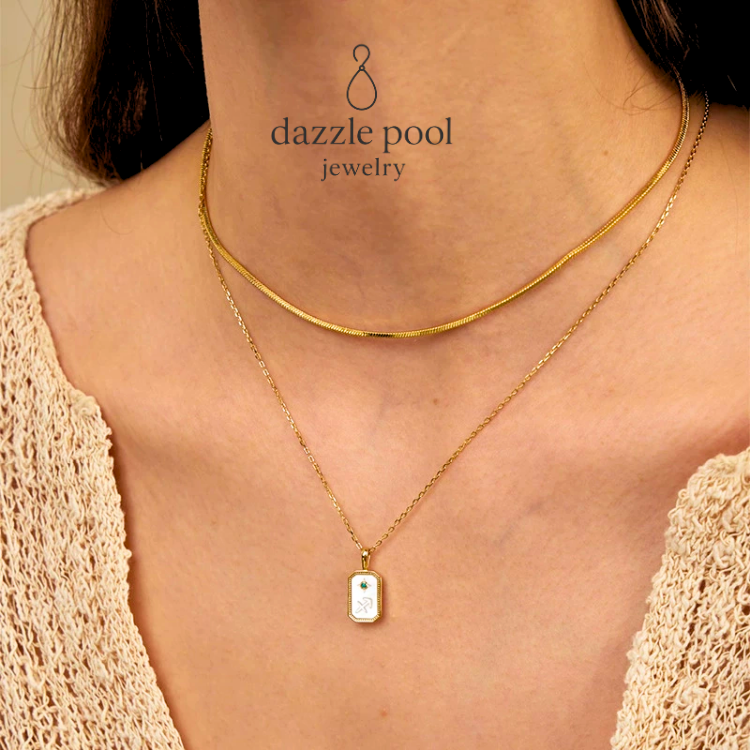 十二星座印记浮雕鎖骨鍊 開運項鍊 長40公分