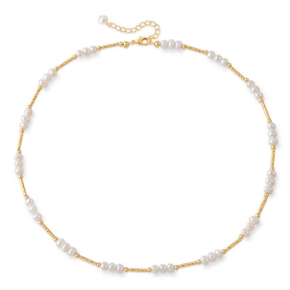 天然淡水珍珠套件優雅項鍊復古氣質輕奢風經典款18K手鍊