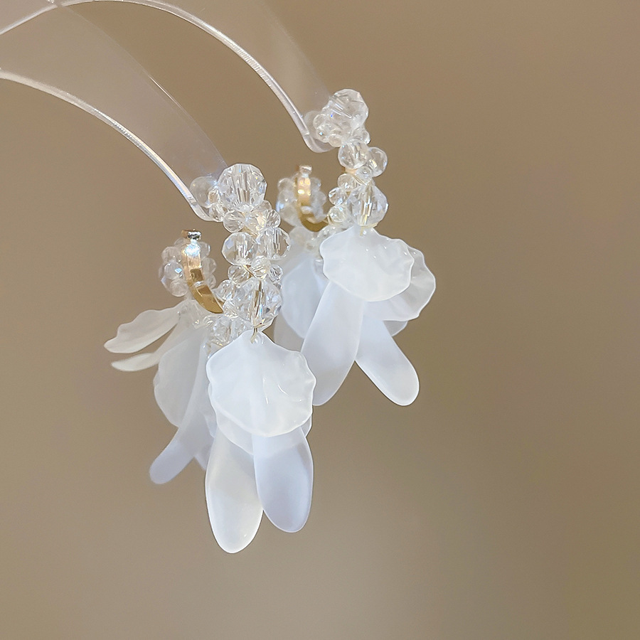 銀針珍珠耳環復古輕奢耳墜/清新甜美高级感耳飾