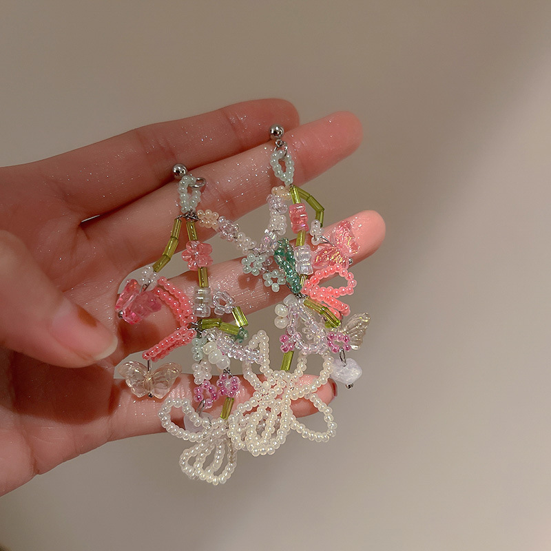 銀針珍珠耳環復古輕奢耳墜/清新甜美高级感耳飾