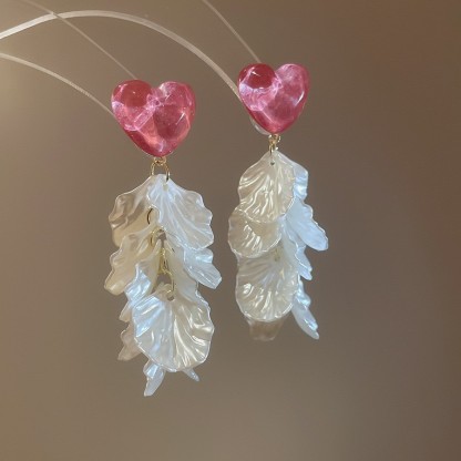 銀針珍珠耳環復古輕奢耳墜/清新甜美高级感耳飾