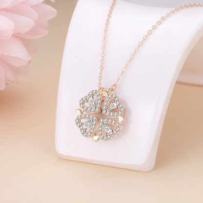 情人节礼物首选｜双心四叶草项链 一款两种戴法