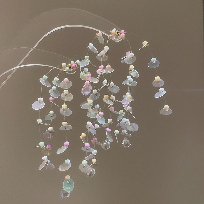 銀針珍珠耳環復古輕奢耳墜/清新甜美高级感耳飾