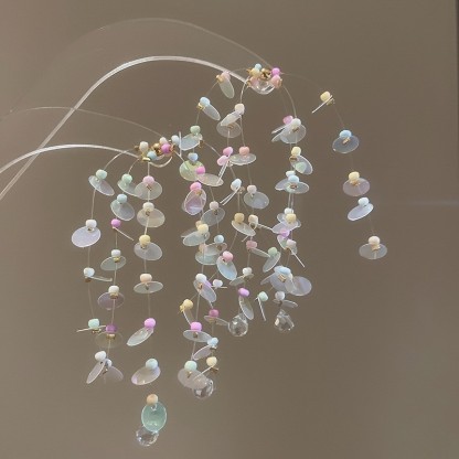 銀針珍珠耳環復古輕奢耳墜/清新甜美高级感耳飾