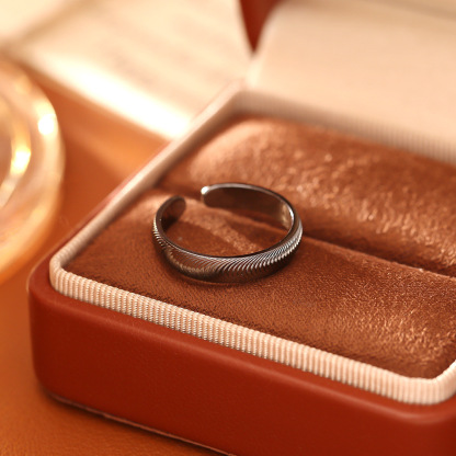 龍鱗紋開口戒指