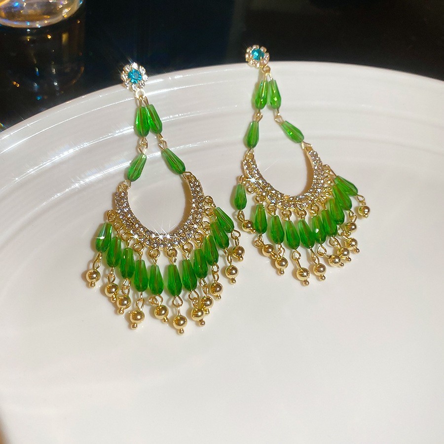 銀針珍珠耳環復古輕奢耳墜/清新甜美高级感耳飾