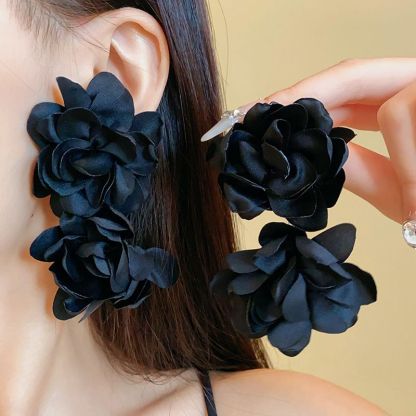 銀針珍珠耳環復古輕奢耳墜/清新甜美高级感耳飾