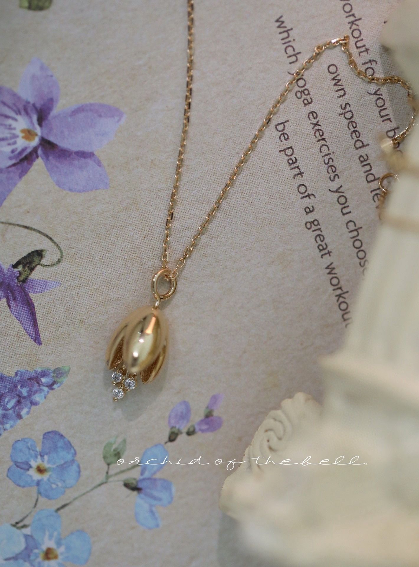 鈴蘭花仙子項鍊｜長45公分鎖骨鏈