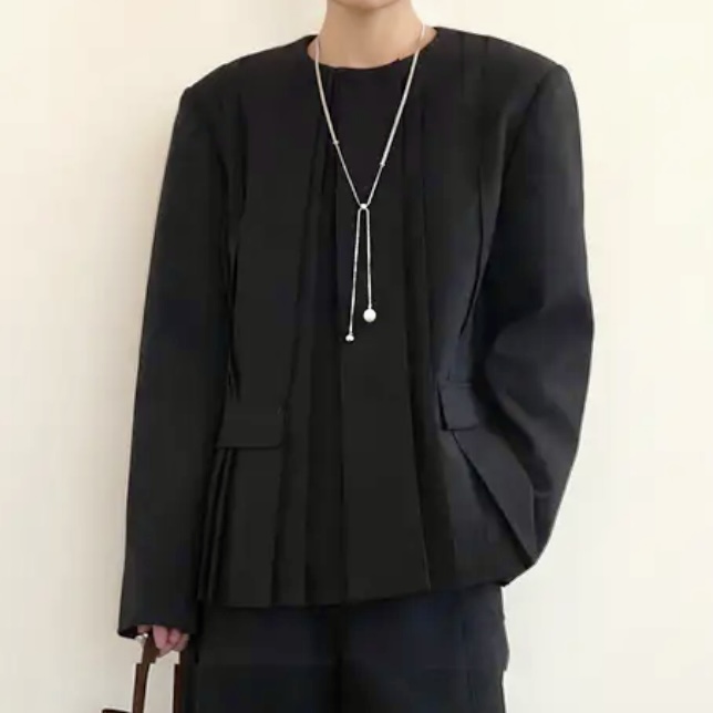 珠銀雙鏈｜掛脖長鍊