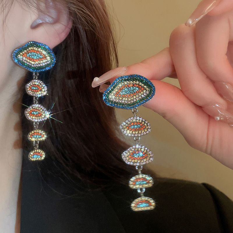 銀針珍珠耳環復古輕奢耳墜/清新甜美高级感耳飾