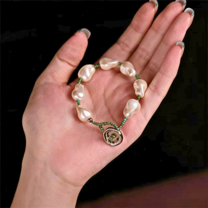 春意盎然｜不規則巴洛克珍珠手鍊｜復古國風首飾搭配