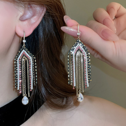 銀針珍珠耳環復古輕奢耳墜/清新甜美高级感耳飾