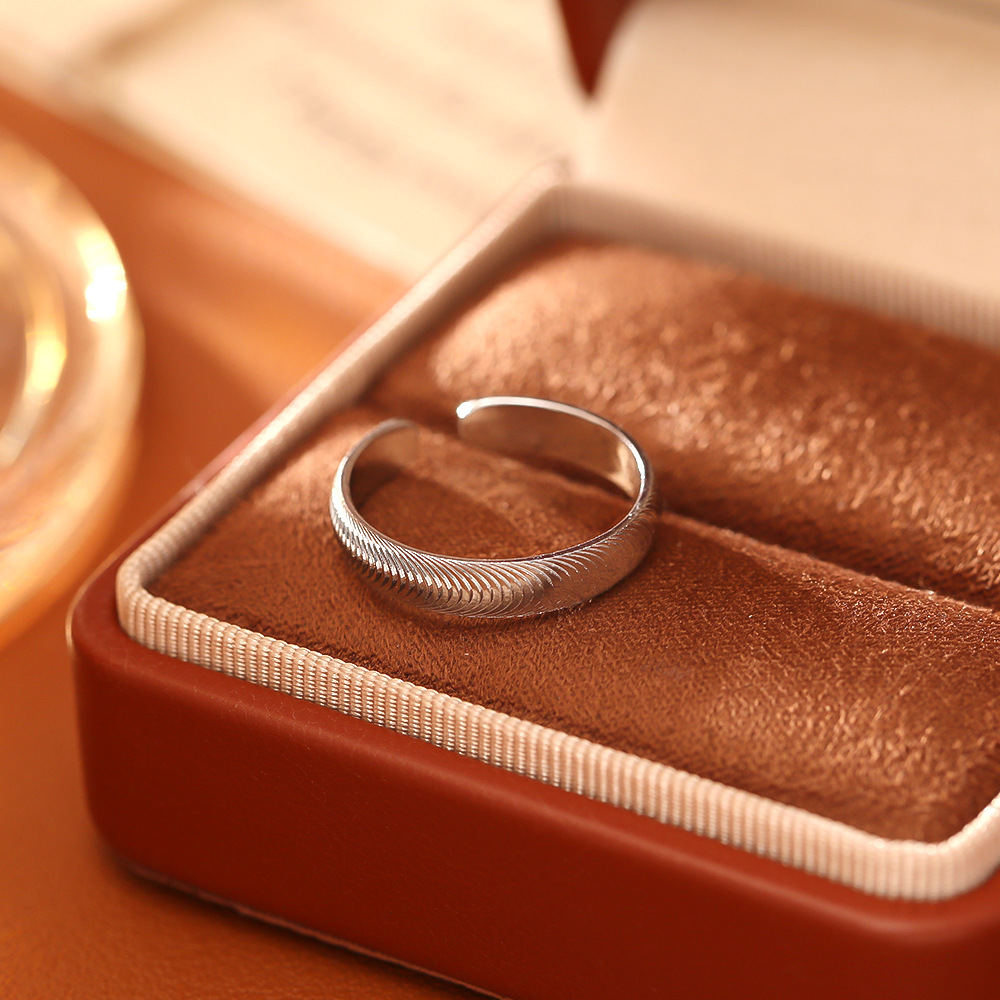 龍鱗紋開口戒指