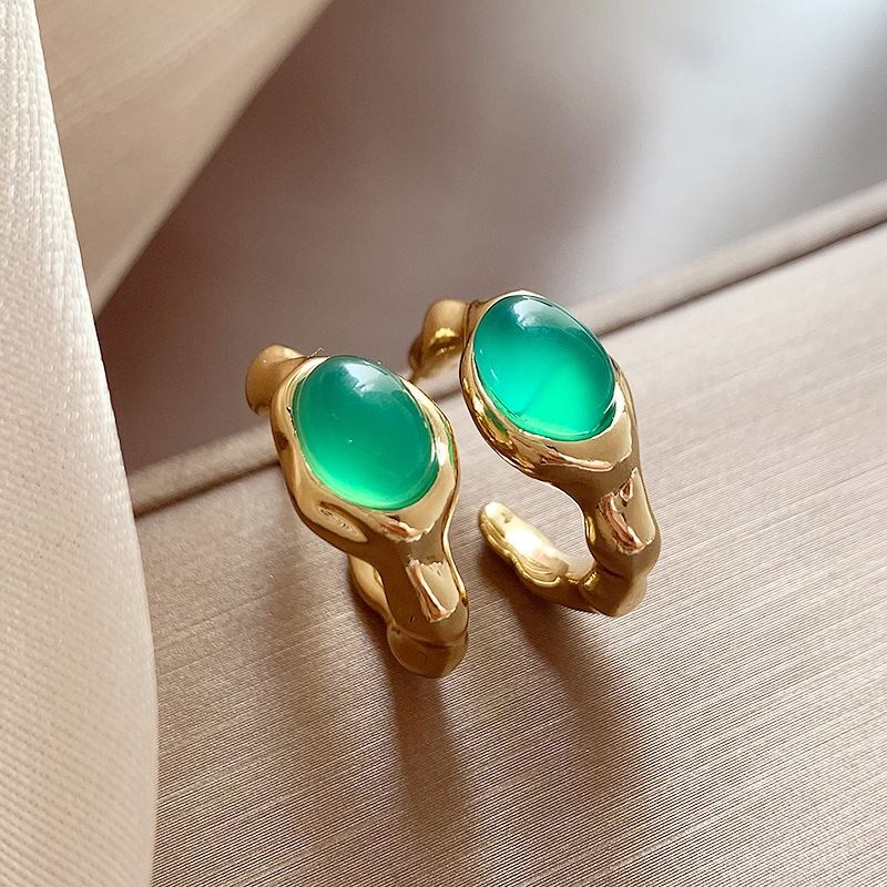 莫奈花园油画风爱心花朵珍珠耳环时尚气质耳钉法式甜美小清新耳饰