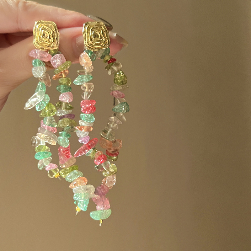 銀針珍珠耳環復古輕奢耳墜/清新甜美高级感耳飾