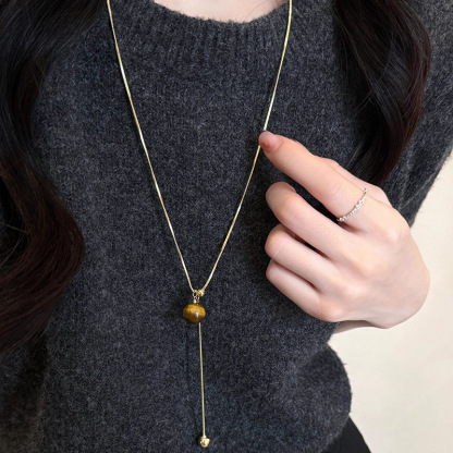 梅拉德金珠毛衣鏈｜可調節長度