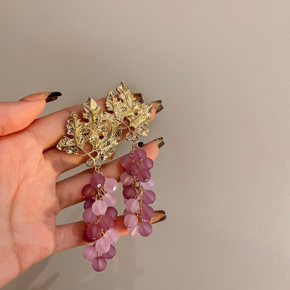 銀針珍珠耳環復古輕奢耳墜/清新甜美高级感耳飾