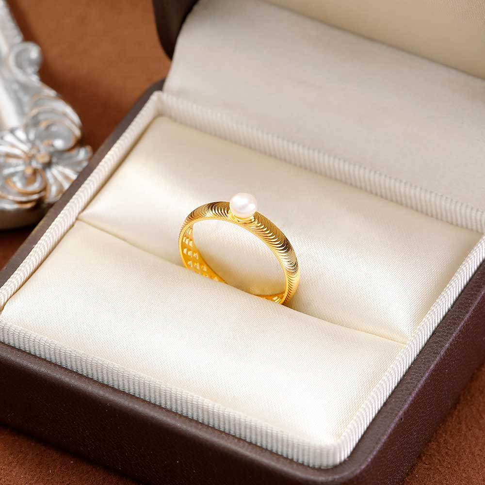 龍鱗紋開口戒指