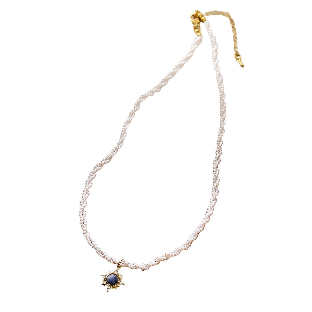 法式珍珠芒星项链