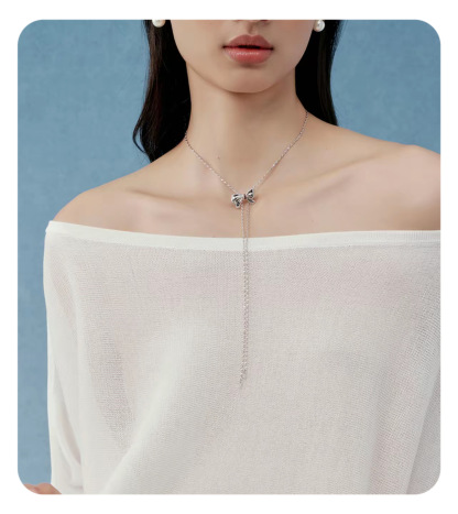 流蘇蝴蝶項鍊｜蜻蜒鎖骨鏈｜百搭高級毛衣鏈