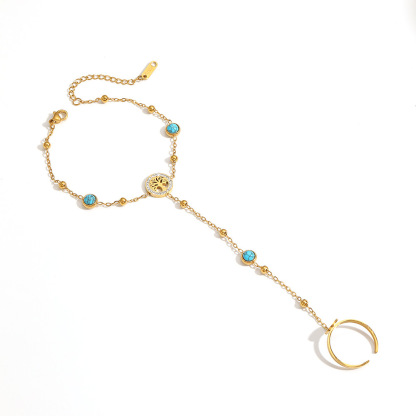 生命樹手背鏈｜戒指手鏈