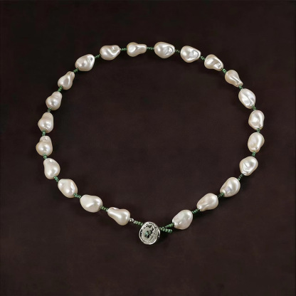 春意盎然｜不規則巴洛克珍珠手鍊｜復古國風首飾搭配