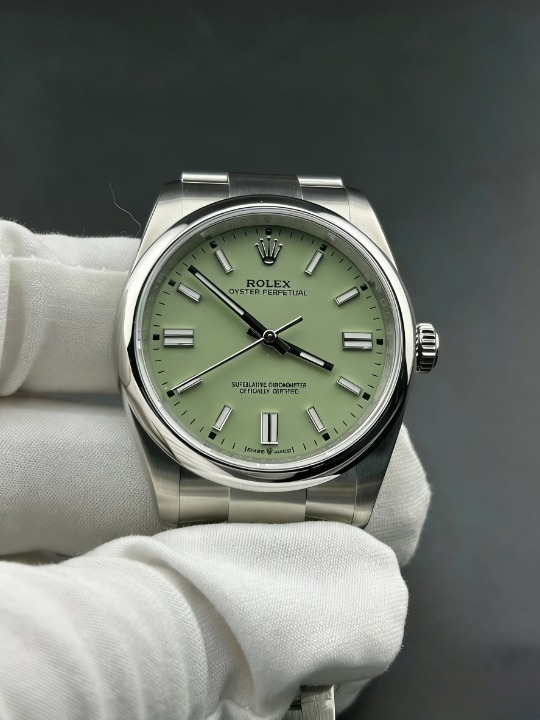 CLEANクリーン工場 ROLEXロレックス オイス ターパーペチュアル126000 36mm  ピスタチオ++ 字盤 オイスタースチール 1:1精度