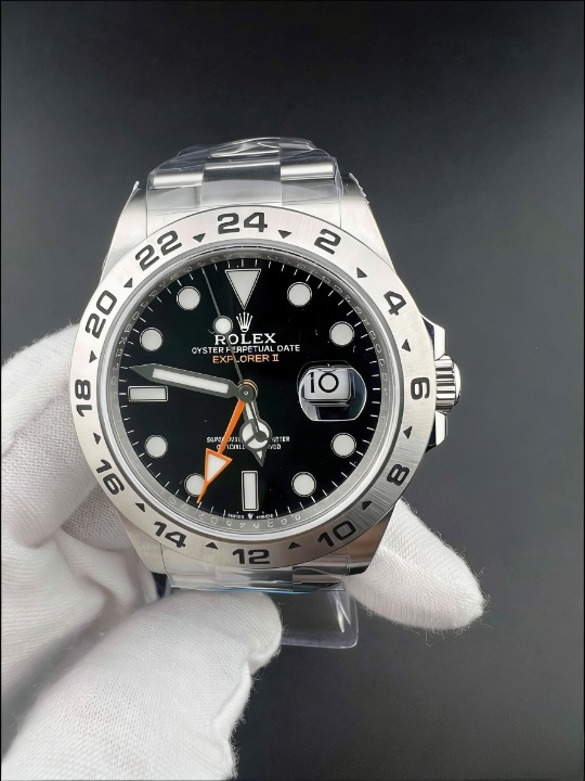 CLEANクリーン工場 ROLEXロレックス エクス プローラー2 226570 904Lスチールベゼ 42mm ル ブラック文字盤 1:1精度