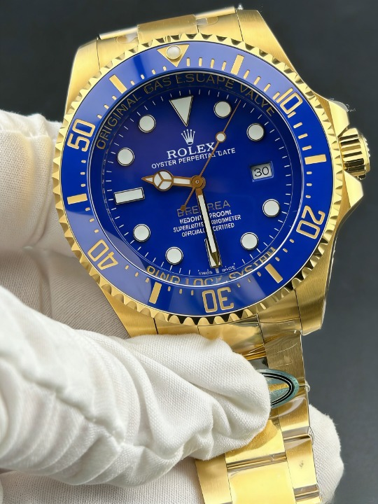 CLEANクリーン工場 ROLEXロレックス ディープ シー44mm 136668LB イエローゴールド ブルー文 字盤 1:1級