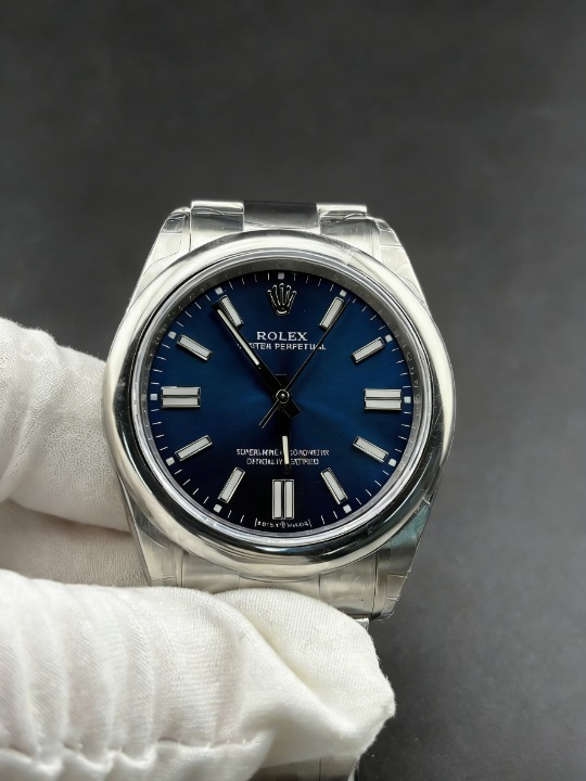 CLEANクリーン工場 ROLEXロレックス オイス ターパーペチュアル124300 41mm  ブルー オイ スタースチール 1:1精度
