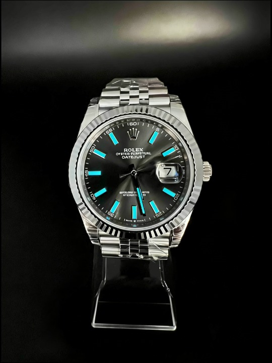 ROLEXロレックスデイトジ CLEANクリーン工場  41mmグレー文字盤 ブルーテッドベ ャスト126334 ゼル ジュビリープレスレット 1:1精度