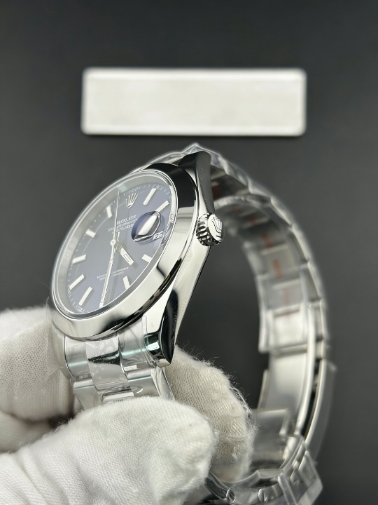 CLEANクリーン工場 ROLEXロレックスデイトジ ャスト126300 41mm  ブルー文字盤 ドーム型ベ ゼル オイスタープレスレット 1:1精度