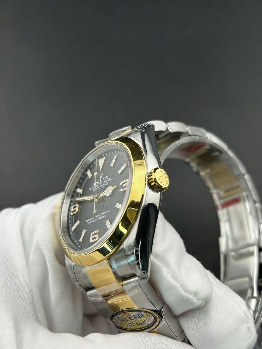 CLEANクリーン工場 ROLEXロレックス エクス プローラー1 124273コンビイエローゴールド 36mm ブラック オイスタースチール 1:1精度