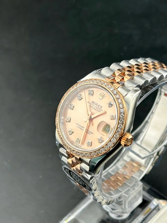 CLEANクリーン工場 ROLEXロレックスレディデ イトジャスト コンビローズゴールド278381RBR 31mmダイヤモンド目盛り ローズゴールド文字盤 ダイヤモンドベゼル ジュビリープレスレット  1:1 精度