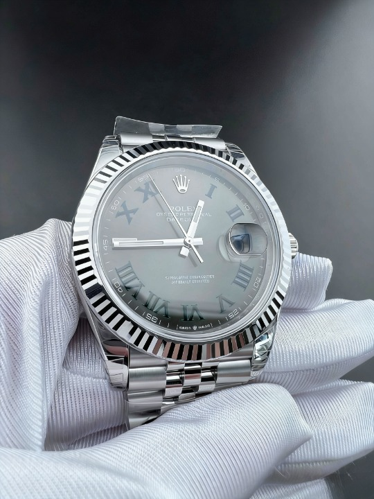 CLEANクリーン工場 ROLEXロレックスデイトジ ャスト126334 41mmスレートローマ ウィンブル ドンダイヤル ジュビリープレスレット 1:1精度