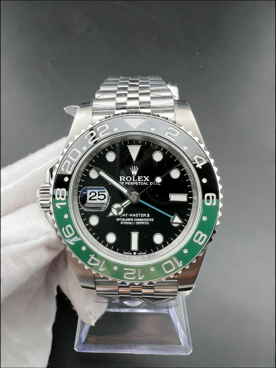 CLEANクリーン工場 ROLEXロレックスGMTマス ター II 40mm 126720VTNR 左利き グリーン/ ブラック(スプライト)ベゼル ブラック文字盤 1:1精 度