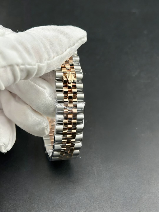 CLEANクリーン工場 ROLEXロレックスレディデ イトジャスト コンピローズゴールド278271 31m mローマン目盛り チョコレート文字盤 フルーテッ ドベゼル ジュビリープレスレット 1:1精度