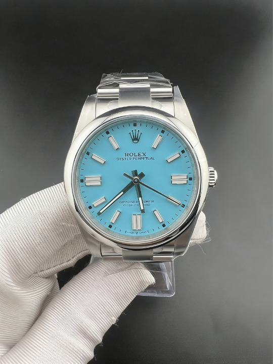 CLEANクリーン工場 ROLEXロレックス オイス ターパーペチュアル124300 ターコイズブ 41mm ルー オイスタースチール 1:1精度