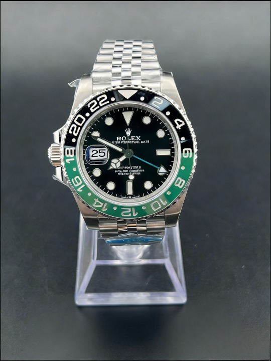 CLEANクリーン工場 ROLEXロレックスGMTマス ター II 40mm 126720VTNR 左利き グリーン/ ブラック(スプライト)ベゼル ブラック文字盤 1:1精 度