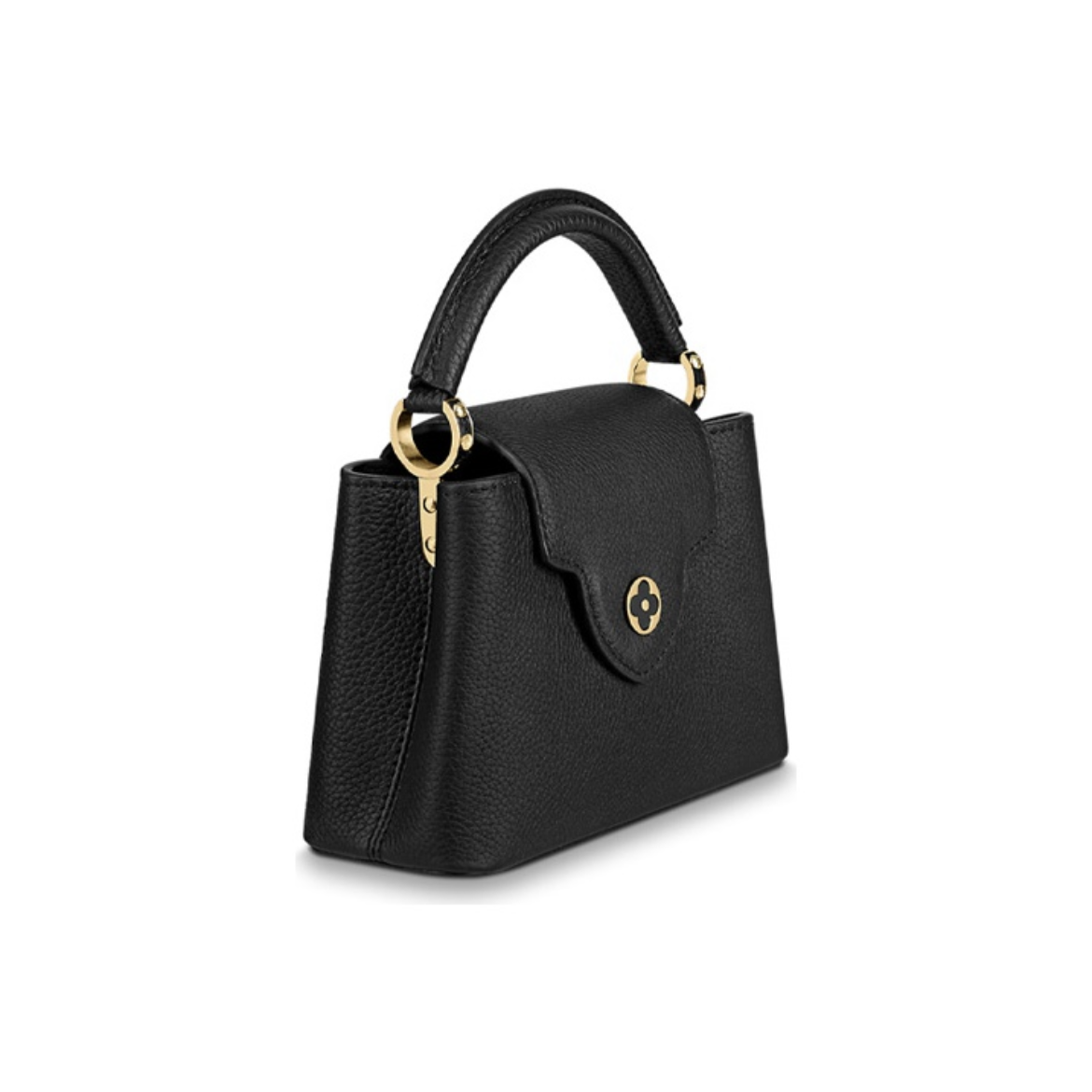 LOUIS VUITTON Capucinesルイヴィトン カプシーヌ メタルスタッズ レザー ショルダークロスボディ ハンドバッグ ミニ レディース ブラックM56071