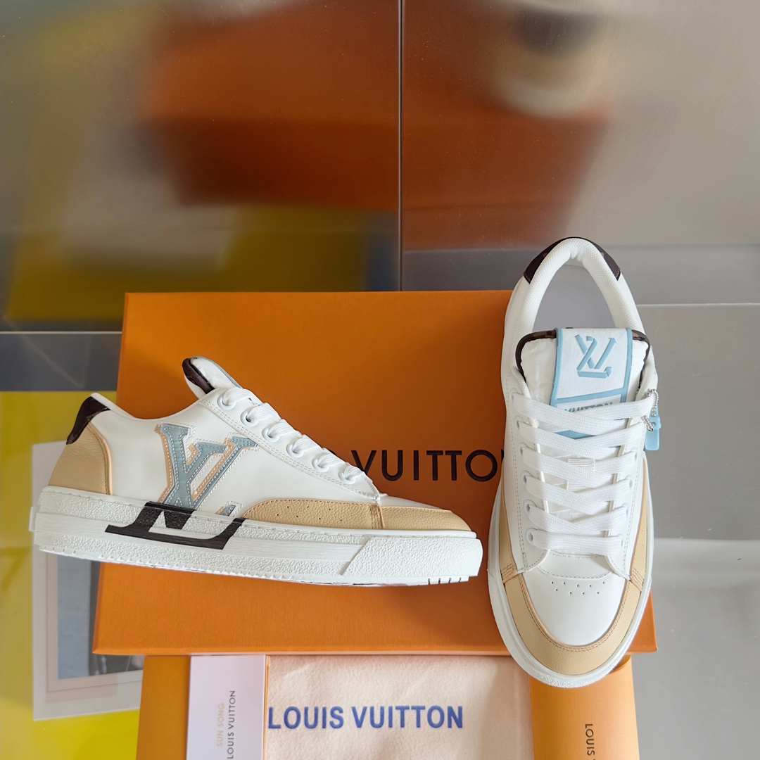 louis vuitton charlie シリーズ カップル用 カジュアル スニーカー