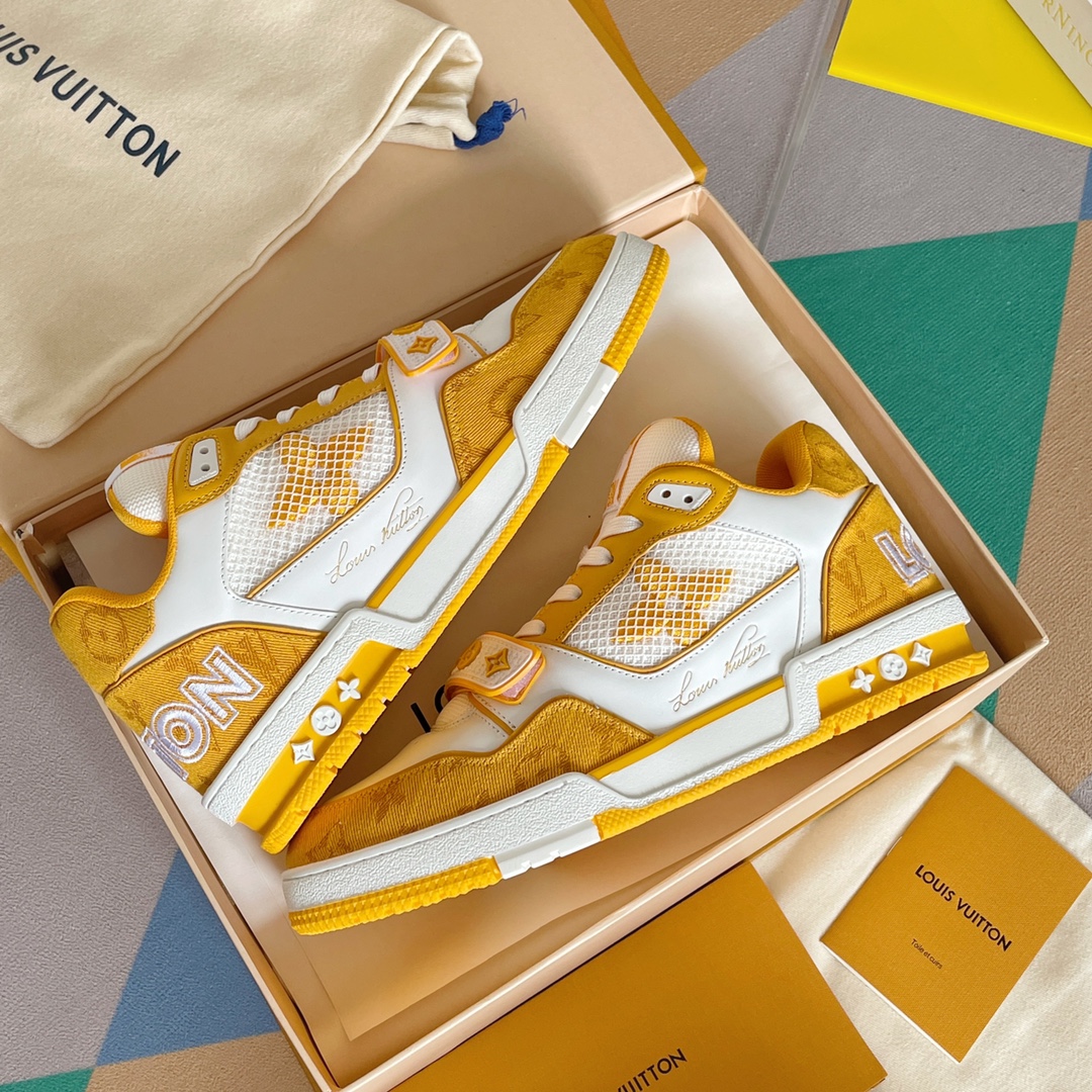 louis vuitton の の lv trainer スニーカー スケートシューズ