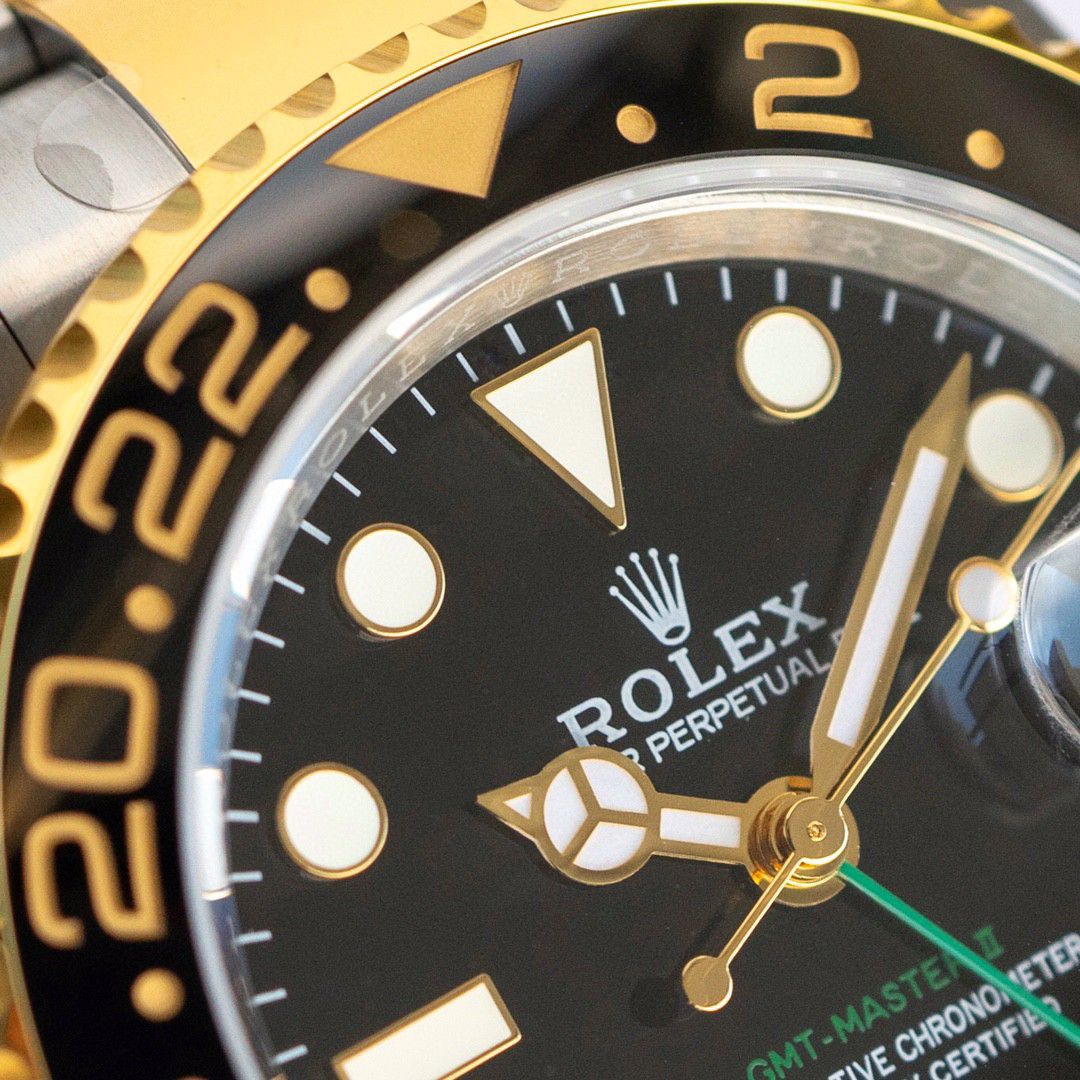 NEW 2025 新2025グリニッジGreenwich ll 42mm ブラックダイアル ベージュゴールドケース ロレックス