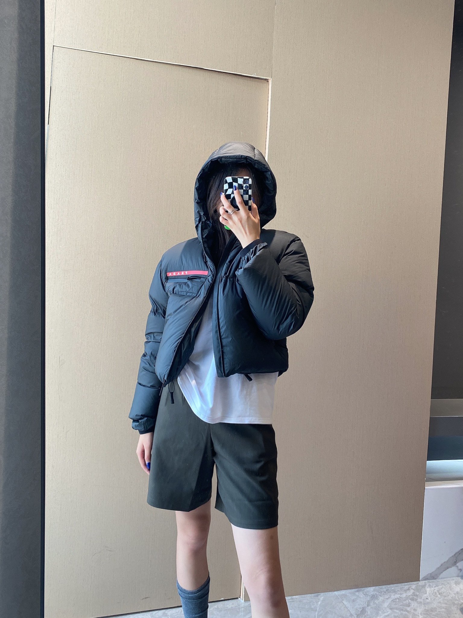 PRADAプラダ 冬のダウンジャケット 旬の新作 90%ホワイトダックダウンユニセックスMONCLER