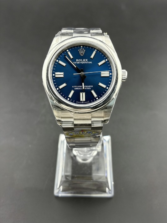 CLEANクリーン工場 ROLEXロレックス オイス ターパーペチュアル124300 41mm  ブルー オイ スタースチール 1:1精度