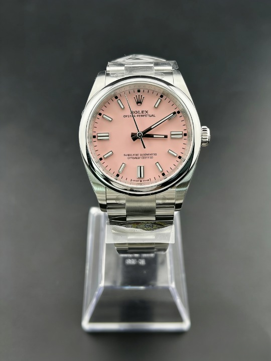 CLEANクリーン工場 ROLEXロレックス オイス ターパーペチュアル126000 36mm ピンク オイ スタースチール 1:1精度
