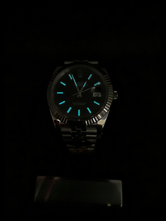 CLEANクリーン工場 ROLEXロレックスデイトジ ャスト126334 41mmグリーンフルーテッドモチー フ文字盤 フルーテッドベゼル ジュビリープレスレ ット  1:1精度